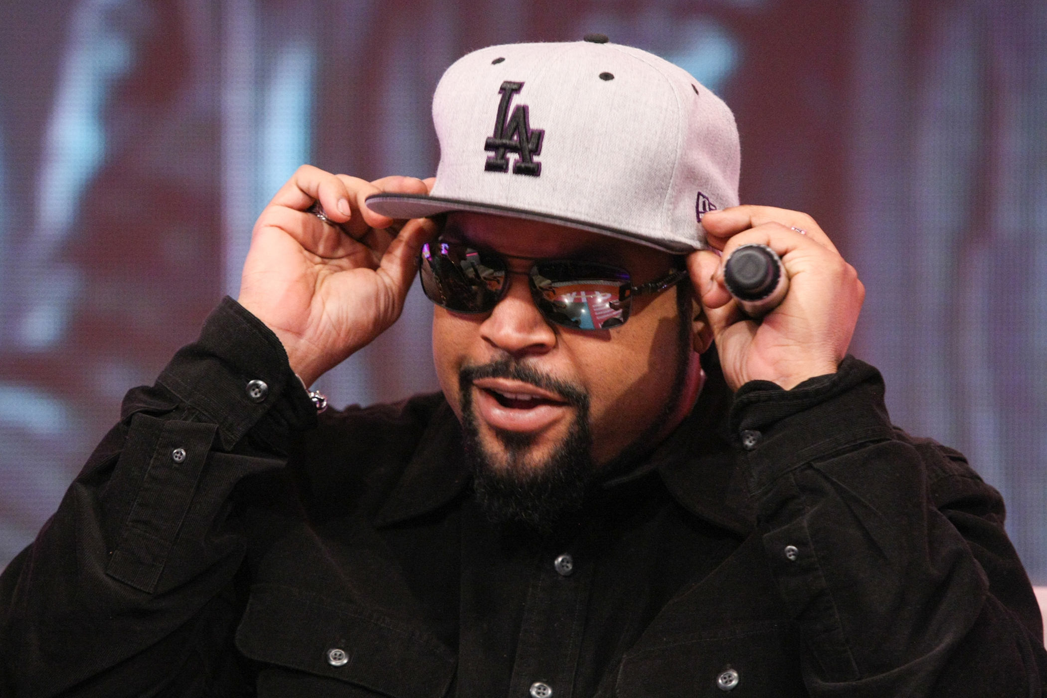 Actor Ice Cube visits 106 &amp; Park at BET studio on January 16, 2014 in New York City.