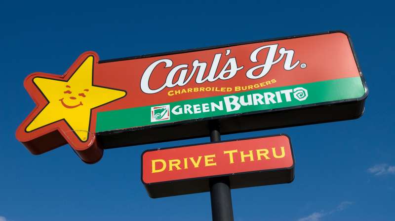 Carl's Jr. restaurant sign