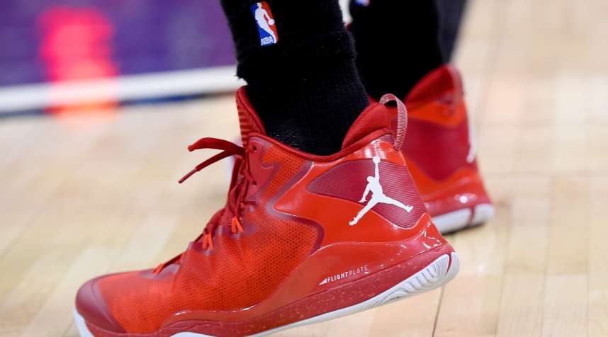 Shoes worn by NBA star LaMarcus Aldridge