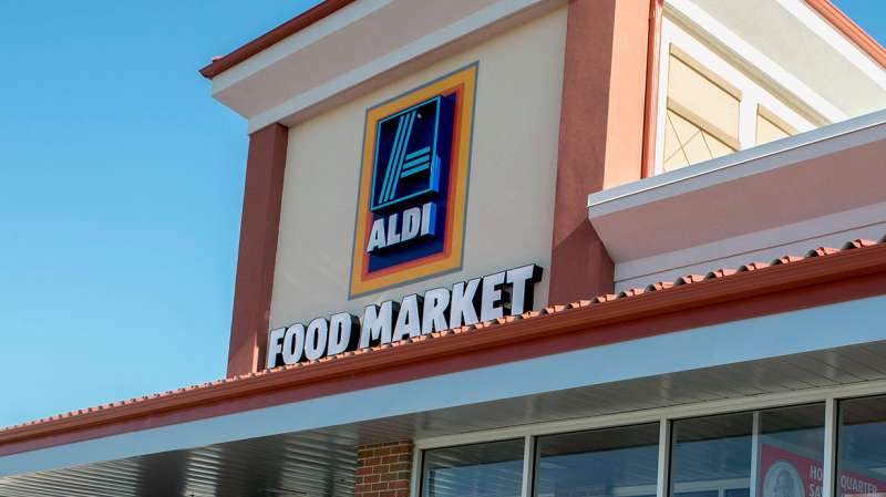 Aldi supermarket in West Des Moines, Iowa, July 16, 2015