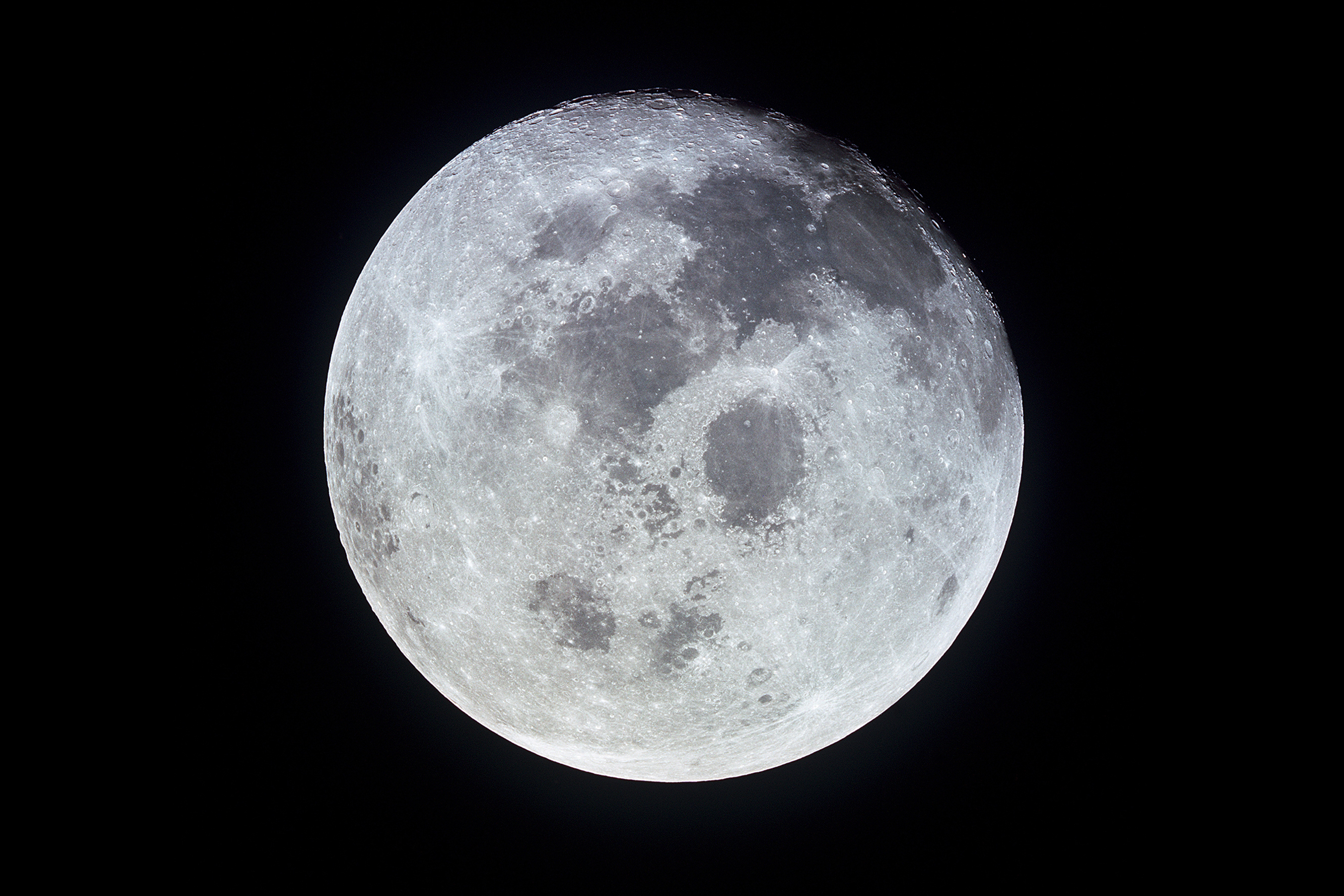 View of the full moon photographed from the Apollo 11 spacecraft during its trans-Earth journey homeward.