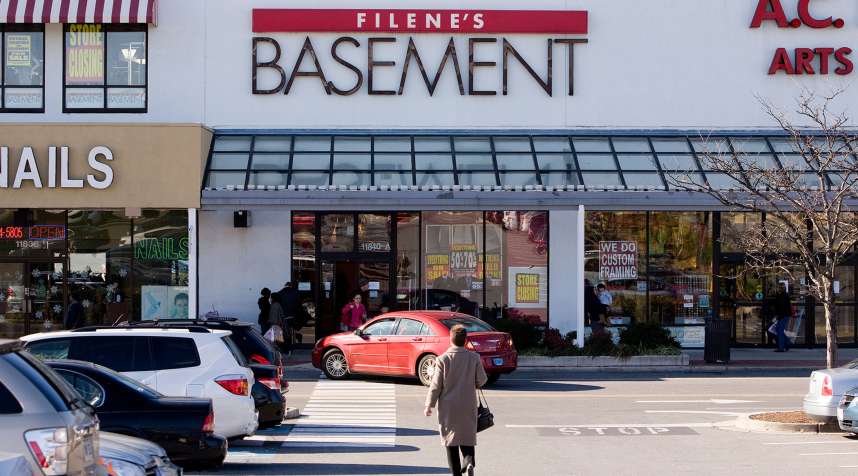 A Filene's Basement store going out of business sale in 2011.
