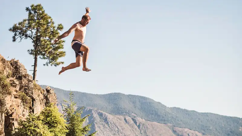 cliff diving