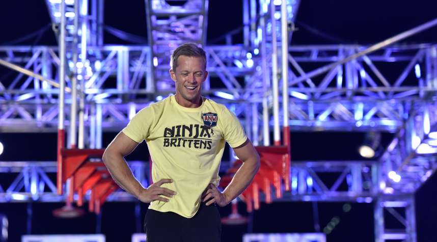 Geoff Britten at the  American Ninja Warrior  finals on Sept., 14th, 2015, in Las Vegas, NV.