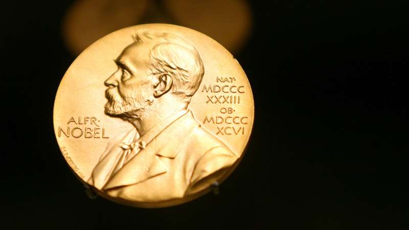A Nobel Prize Medal in Stockholm, Sweden, December 8, 2007.