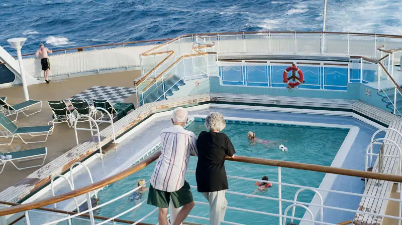couple on cruise ship
