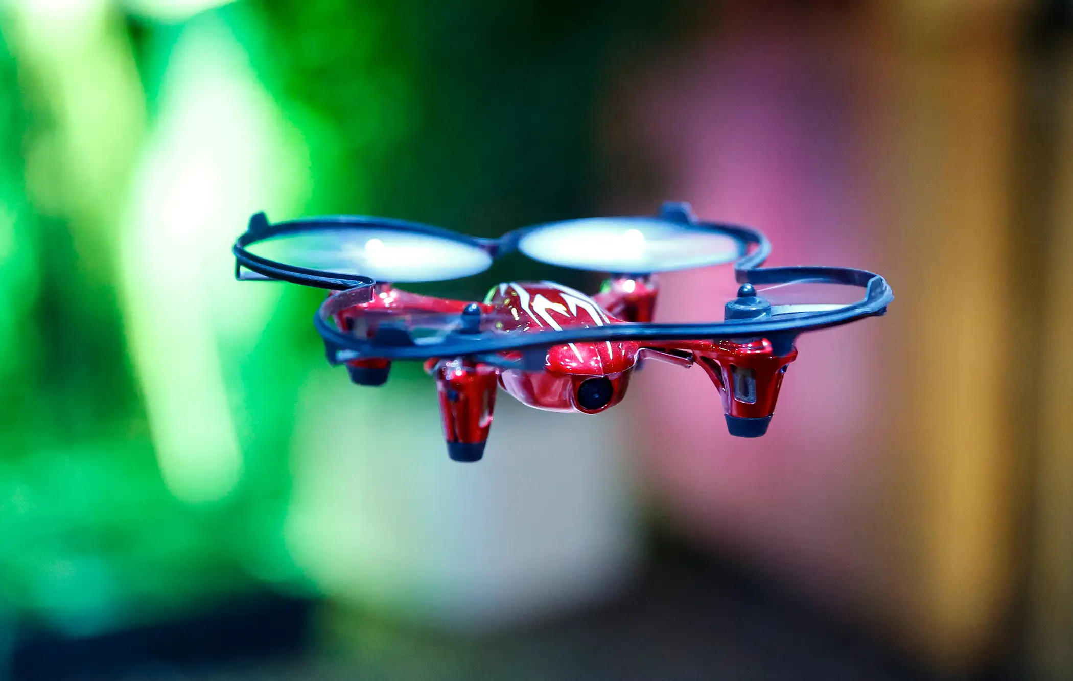 A drone is seen at Drone World stand as part of Expo Internet LA 2015 at La Rural Exhibition and Conference Centre on September 09, 2015 in Buenos Aires, Argentina.