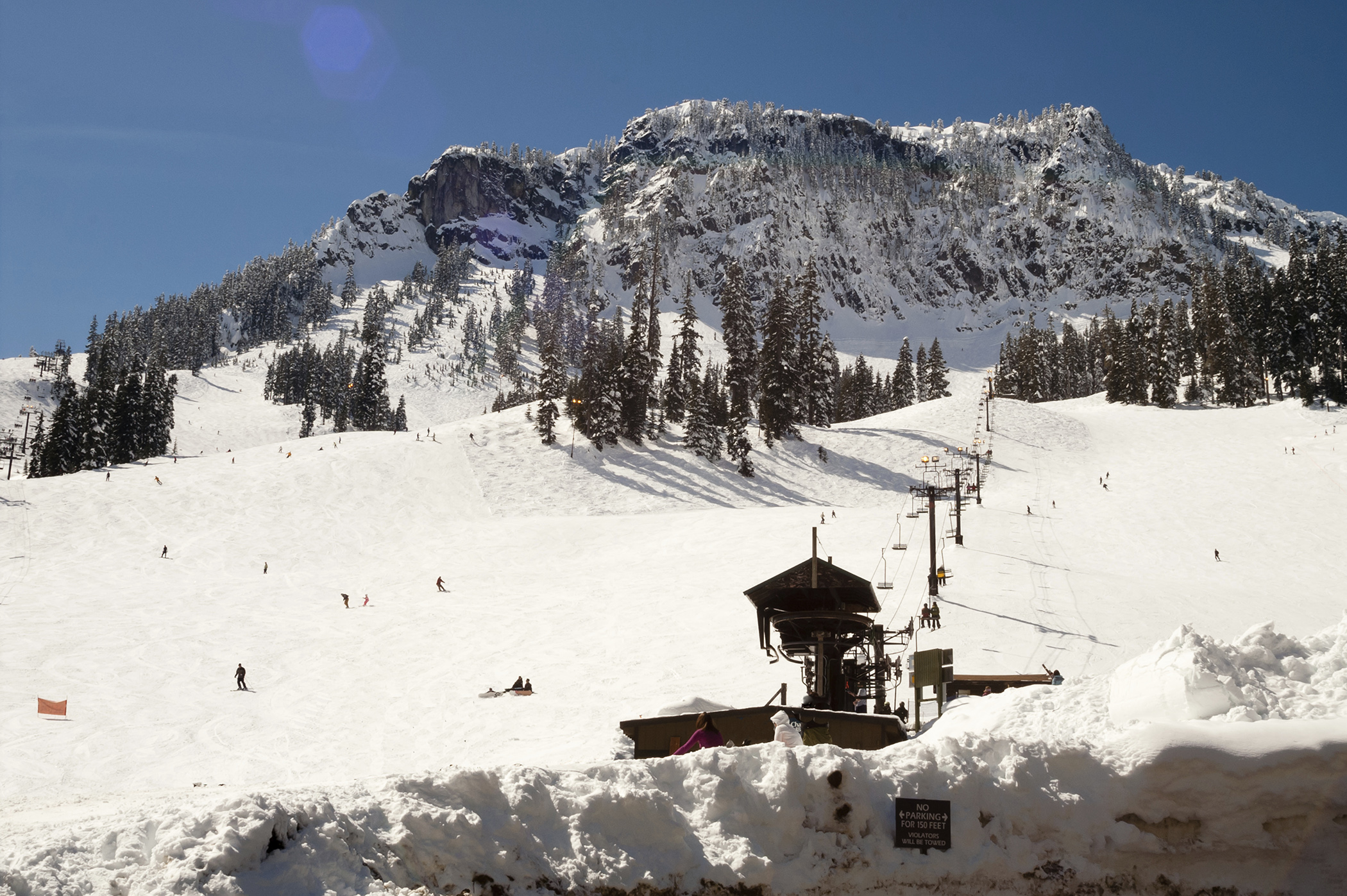 Ski Lift Snow Skiing Slopes North Cascades Summit, Snoqualmie