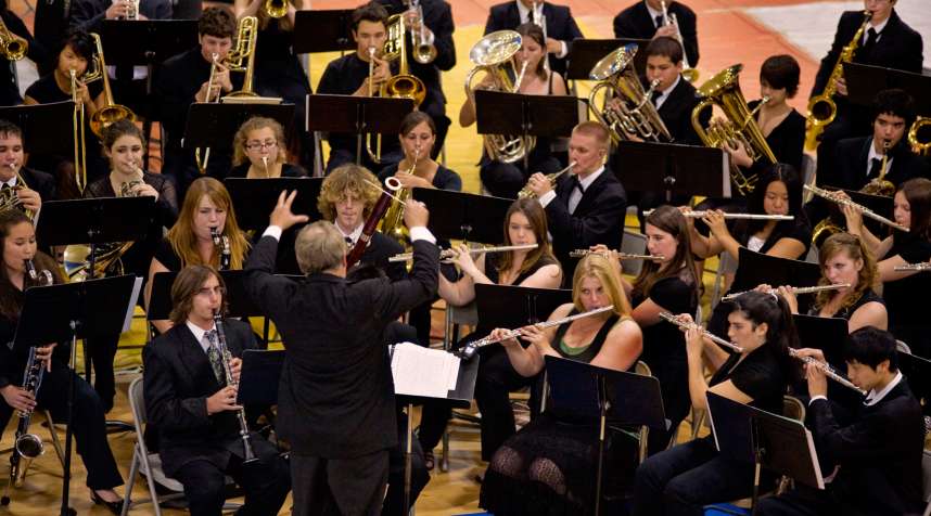 Many colleges look for applicants with a passion for a particular activity, like these high school musicians.