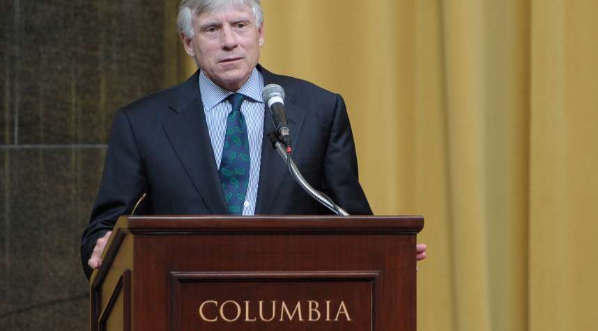 Columbia President Lee C. Bollinger speaks  in 2013, a year he made $4.6 million.