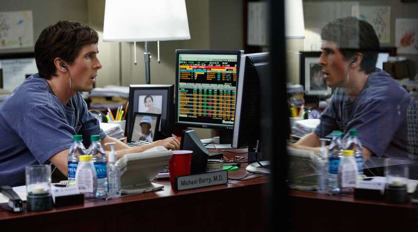 Christian Bale plays Michael Burry in The Big Short from Paramount Pictures and Regency Enterprises