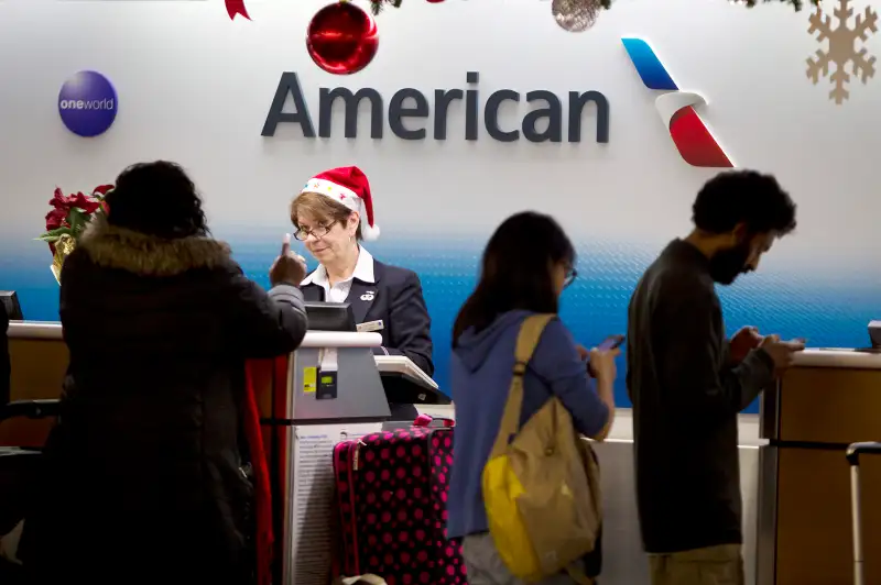 Holiday season at the airport