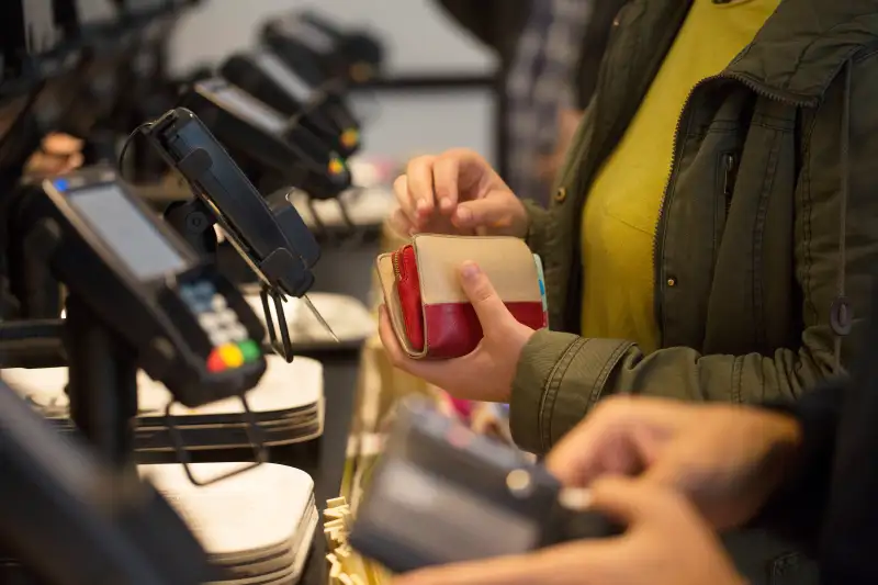 Customers Pay With Contactless Cards