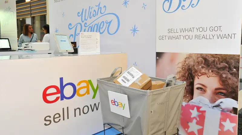 eBay helps sell gifts that were not quite right when eBay introduces Boxing Weekend on Dec. 26 and 27 at eight Westfield malls across the country, eBay selling stations and drop boxes are making it even easier for consumers to sell holiday items to get what they really want, through eBay Valet or by listing the items on eBay.com directly at Westfield San Francisco Centre on December 26, 2015 in San Francisco, California.