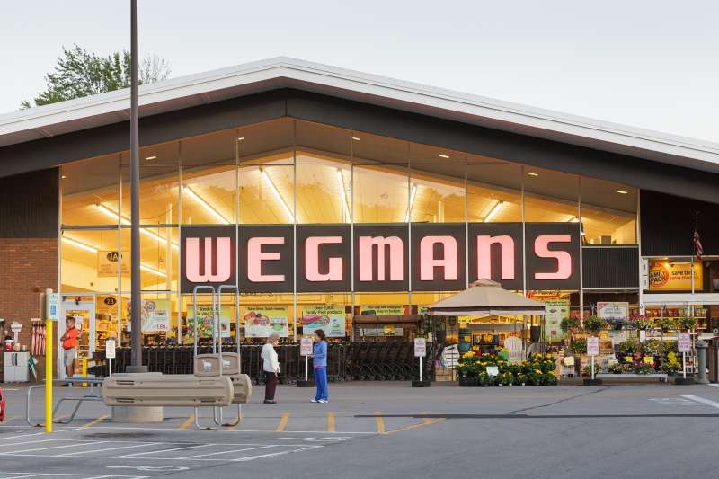 A vintage Wegmans grocery store, Fairport, New York State, Monroe County, 2015.