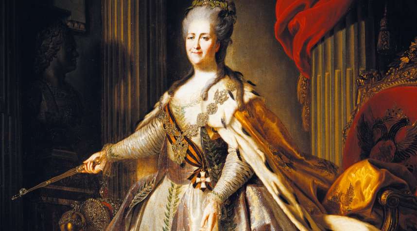 Polish by birth, Catherine the Great assumed power in Russia when her husband Peter III was assassinated in 1762.