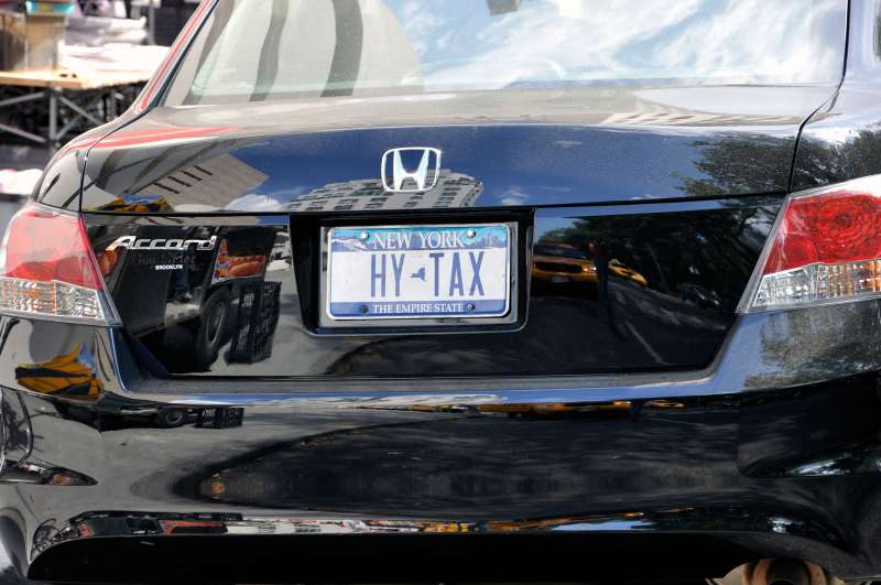HY TAX  on NY State License Plate