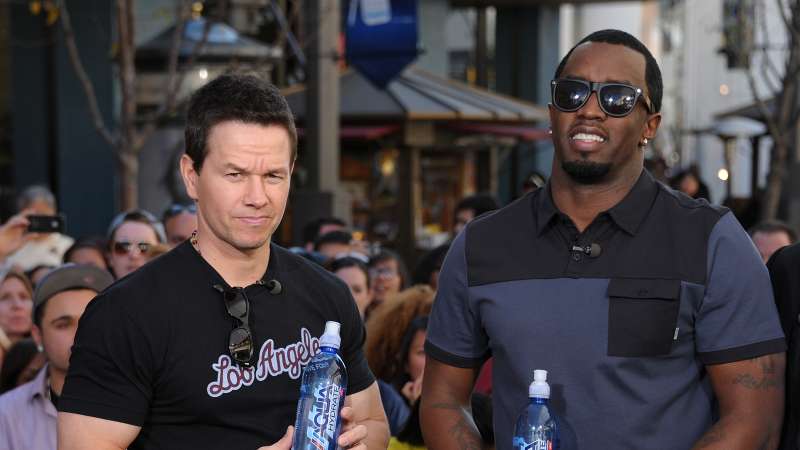 Mark Wahlberg (L) and Sean Combs on February 27, 2013 in Los Angeles, California.