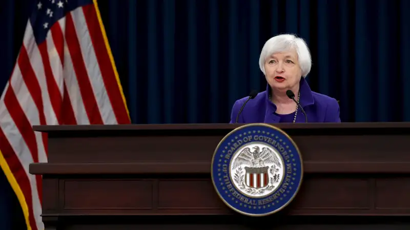 U.S. Federal Reserve Chairman Janet Yellen holds a news conference in Washington December 16, 2015.