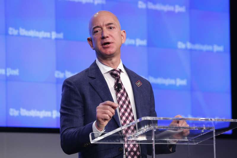 Jeff Bezos And John Kerry Attend Opening Ceremony For New Washington Post HQ