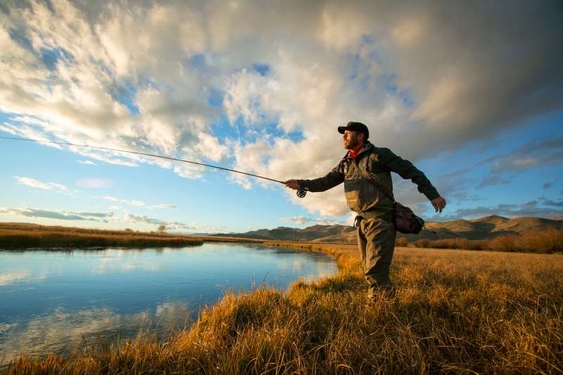 Fly-fishing in Sun Valley, the pearl of Ketchum, Idaho