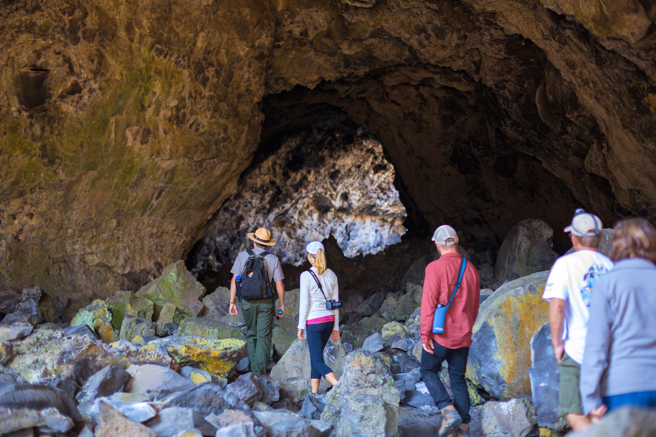 A lava tube at Craters of the Moon Park