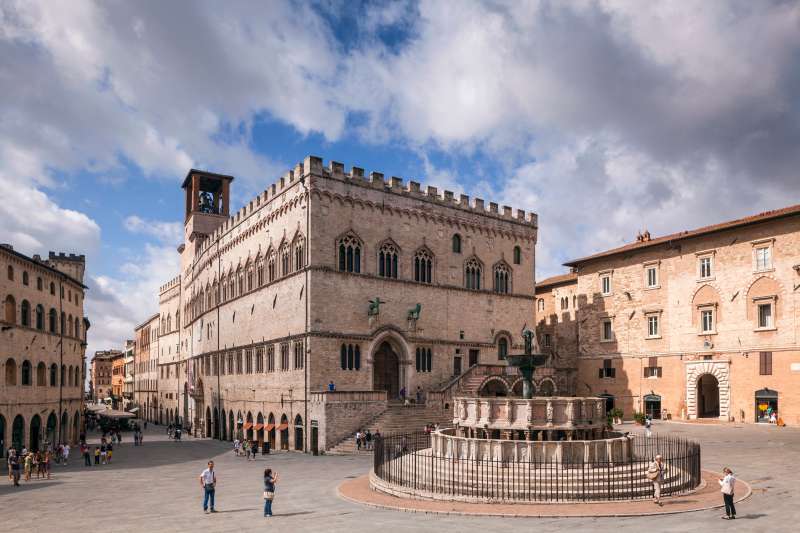 The Palazzo dei Priori in Perugia, Umbria