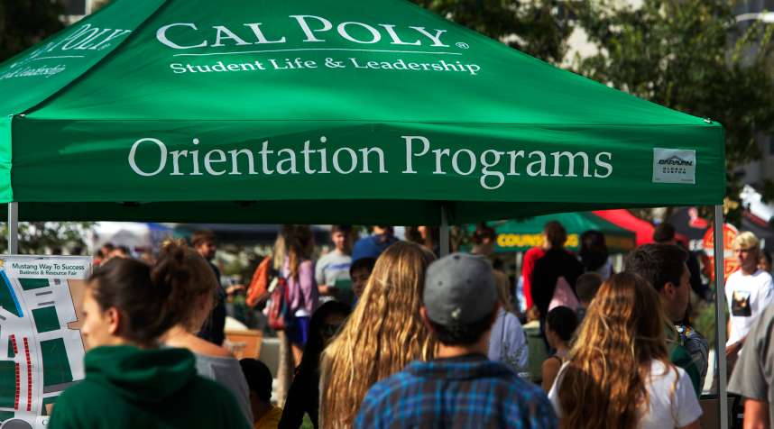 New student orientation at California Polytechnic State University San Luis Obispo in San Luis Obispo, Calif.