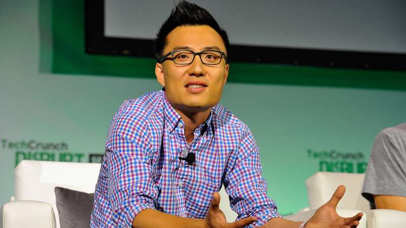 DoorDash Co-Founder and CEO Tony Xu speaks onstage at TechCrunch Disrupt at Pier 48 on September 10, 2014 in San Francisco, California.
