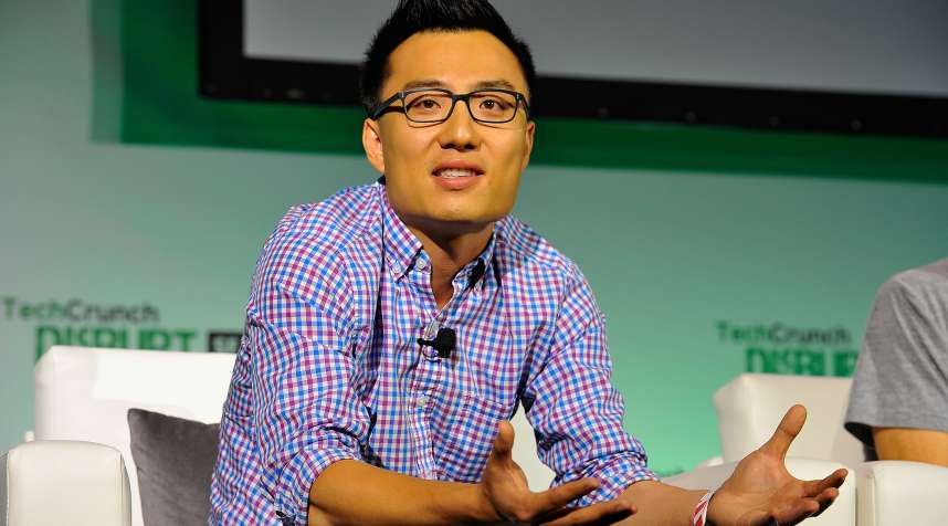 DoorDash Co-Founder and CEO Tony Xu speaks onstage at TechCrunch Disrupt at Pier 48 on September 10, 2014 in San Francisco, California.
