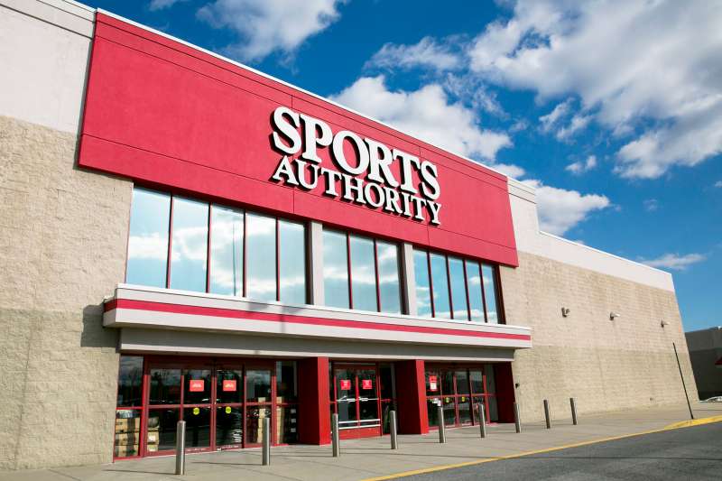 A Sports Authority retail store.