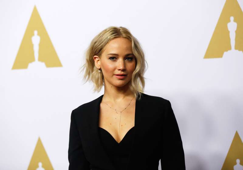 Actress Jennifer Lawrence arrives at the 88th Academy Awards nominees luncheon in Beverly Hills, California. February 8, 2016.
