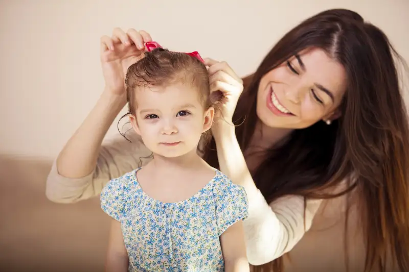 Young girl and her babysitter