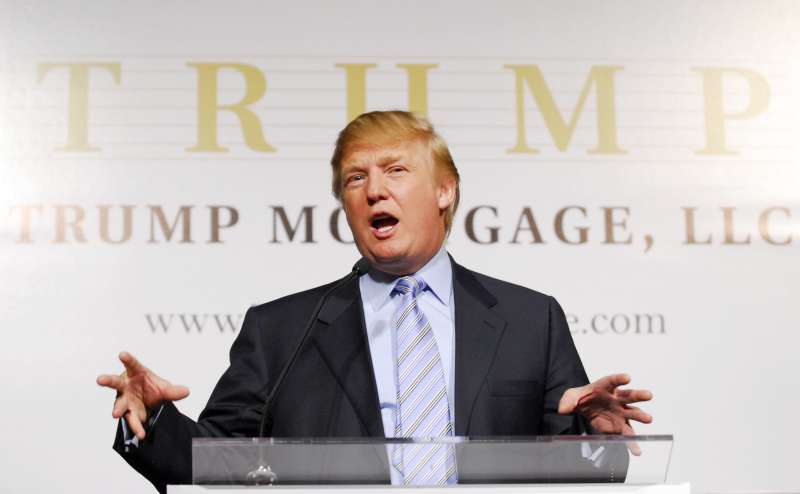 Donald Trump New York City Press Launch For Latest Venture Trump Mortgage LLC