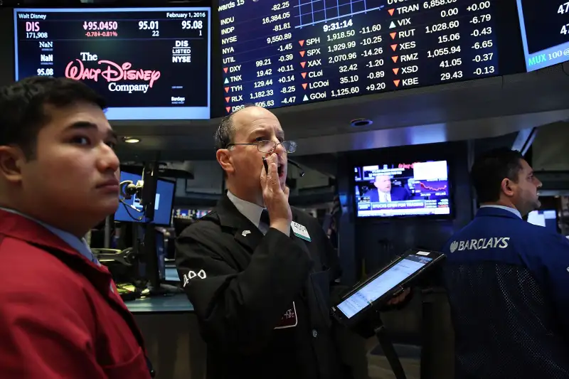 New York Stock Exchange Opens After A Weak January