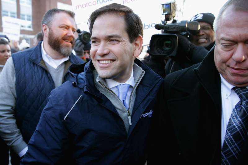 Marco Rubio Campaigns In New Hampshire On Primary Day