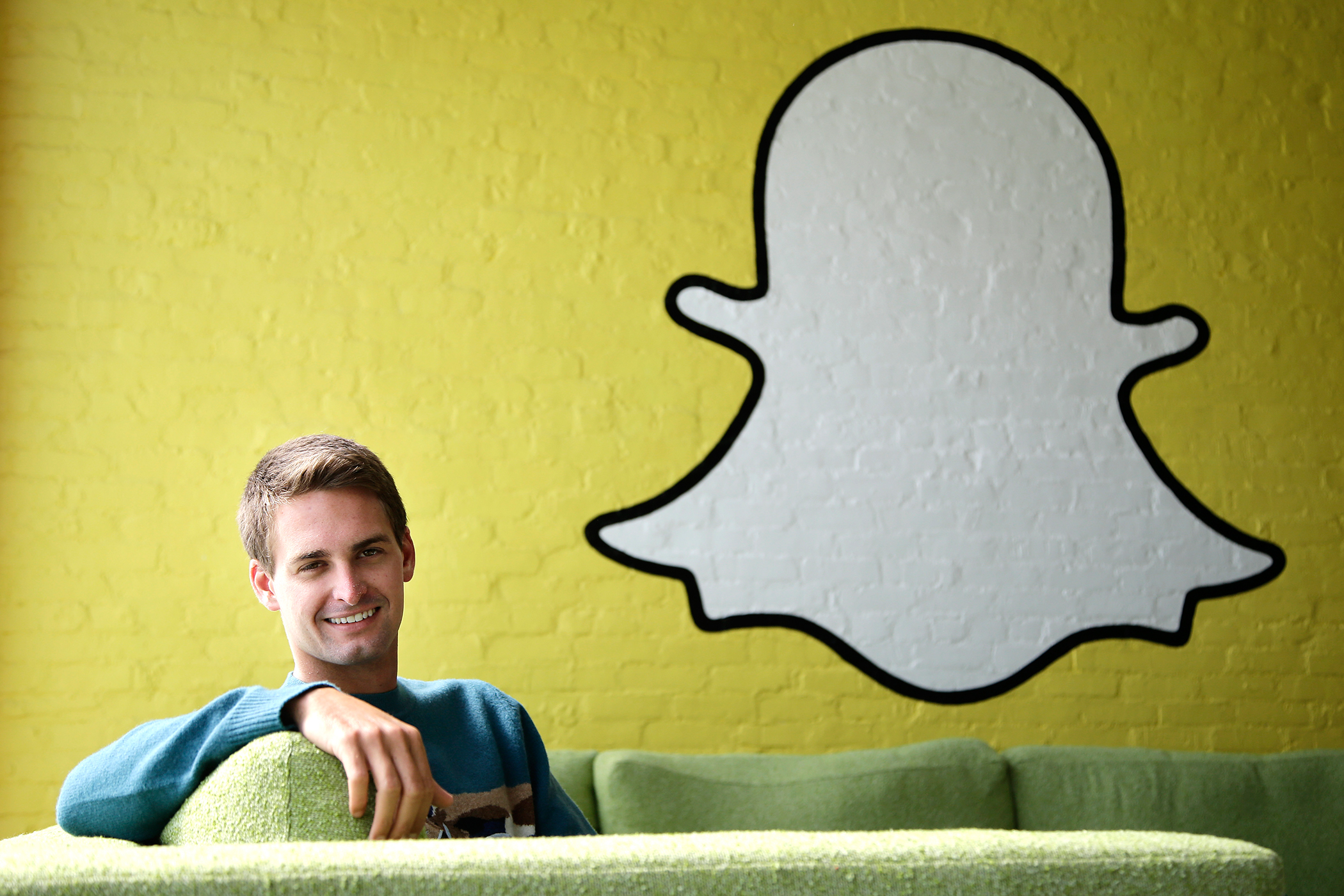 This October 24, 2013 file photo shows Snapchat CEO Evan Spiegel in Los Angeles.