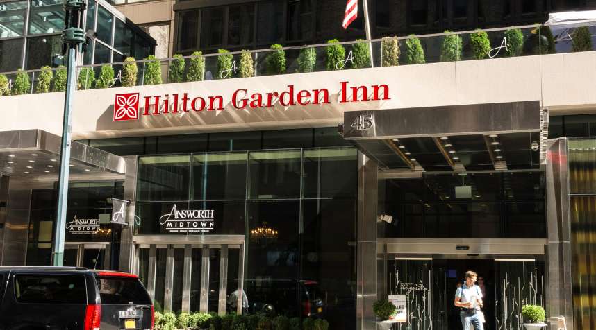 Hilton Garden Inn on East 33rd Street, NYC, 2015.