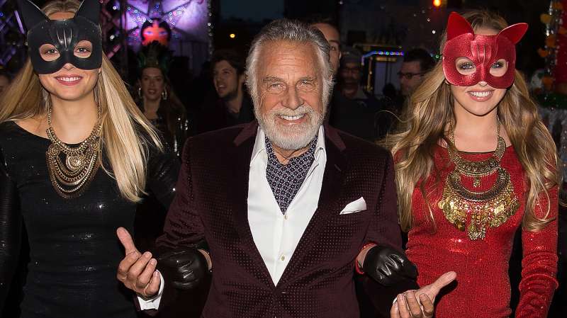 Jonathan Goldsmith (C) attends the 42nd Annual Village Halloween Parade on October 31, 2015 in New York City.