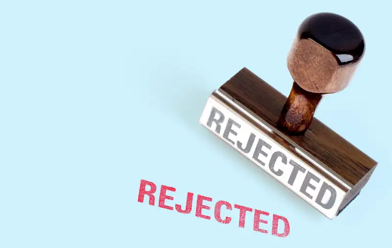 rejected stamp