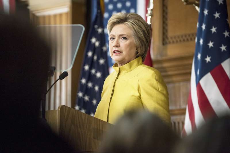 Hillary Clinton, former Secretary of State and 2016 Democratic presidential candidate, speaks during an event at Stanford University in Stanford, California, U.S., on Wednesday, March 23, 2016.