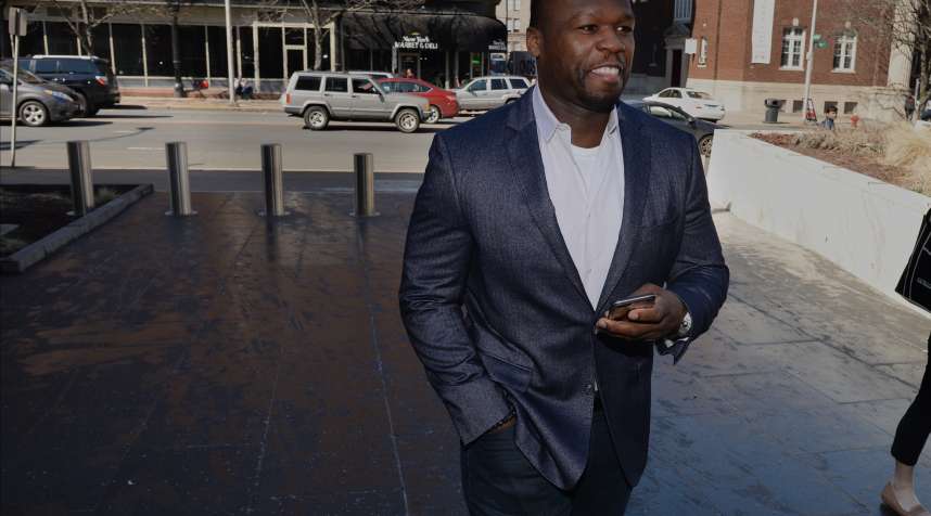 HARTFORD, CT - MARCH 09: Curtis Jackson, also known as 50 Cent, makes an appearance at bankruptcy court on March 09, 2016 in Hartford, Connecticut.  Jackson filed for bankruptcy one year ago and is now being asked to explain Instagram photos, including one of him next to piles of cash arranged to spell out  broke.