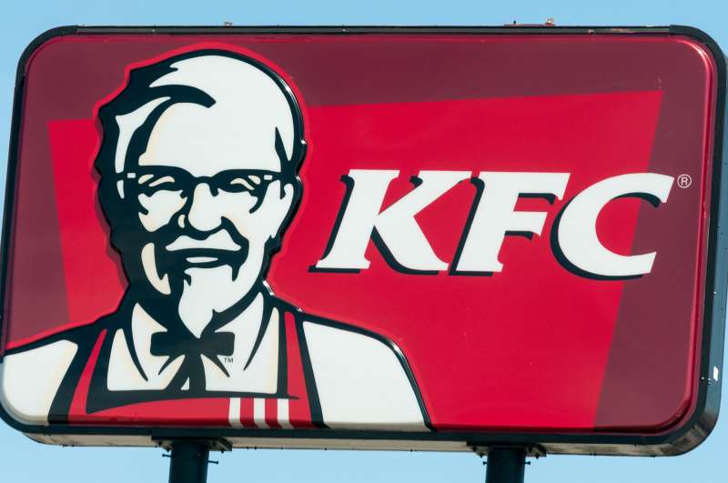 Kentucky Fried Chicken KFC fast food restaurant sign