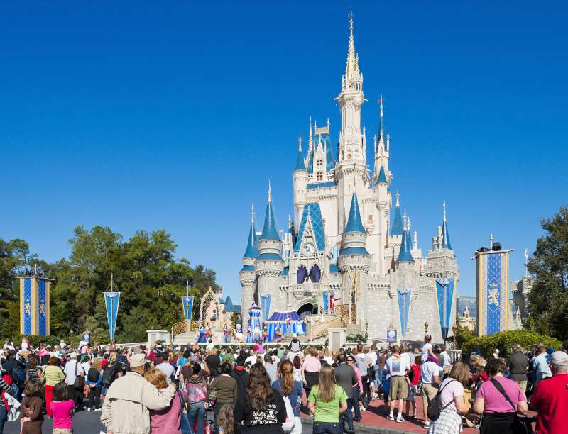 Cinderella Castle, Magic Kingdom, Walt Disney World Resort, Lake Buena Vista, Orlando, November, 2008.