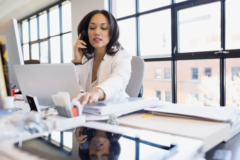 Woman working in office