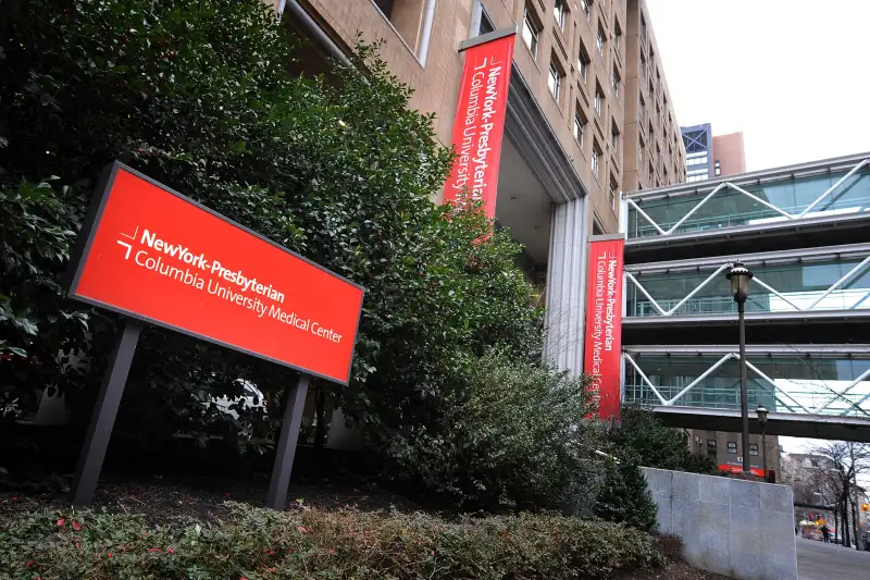 New York Presbyterian Hospital in the Washington Heights section of New York, NY, on January 1, 2013.