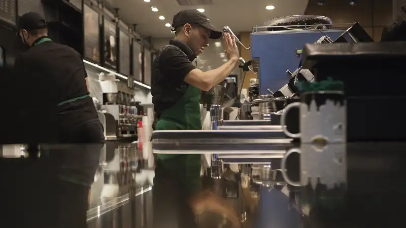 Inside A Starbucks Corp. Location Ahead Of Earnings Figures