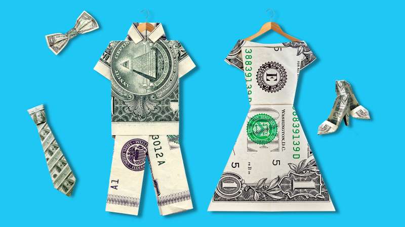 origami clothing made from money