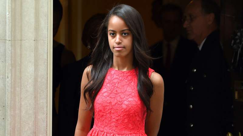 Malia Obama departs after her visit of 10 Downing Street on June 16, 2015 in London, England.