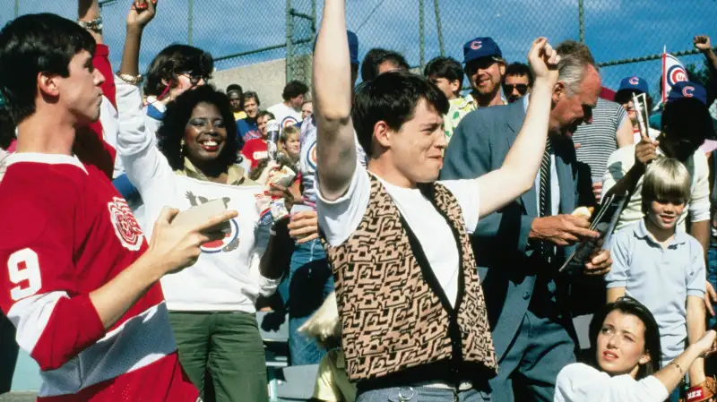 Alan Ruck, Matthew Broderick and Mia Sara in FERRIS BUELLER’S DAY OFF (1986)